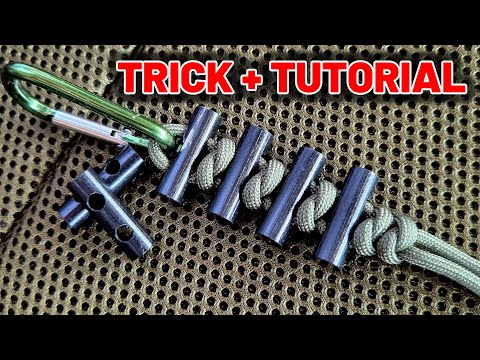 Paracord TRICK and Simple Snake Knot Key Fob Tutorial DIY