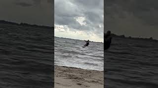 Kitesurfen Leichtwind mit 19qm Core XR2 an der Ems