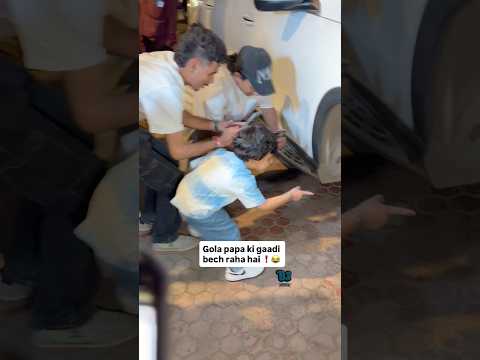 Gola becomes car dealer in front of media asked media to see his father’s car tyres wheel 🛞 😂