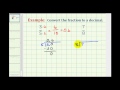 Converting Fractions to Decimals