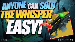 SOLO WHISPER of the WORM LEGEND EASY with this BROKEN BUILD! Get EXOTIC CRAFTED PERKS | Destiny 2