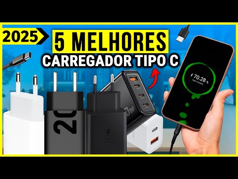 Os 5 Melhores Carregadores Tipo C Em 2025! USB C Rápidos e Confiáveis