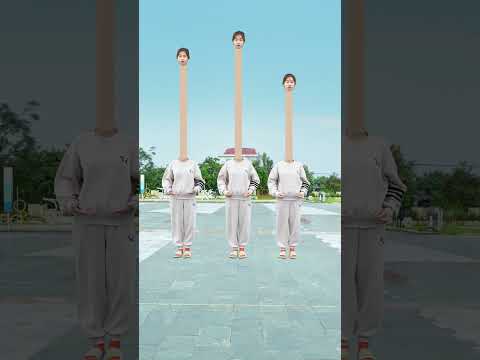 Neck Stretch Race! ๐ฆ @Special-Effects-Videos #vfx #funny #shorts