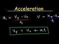 Understanding Acceleration and Related Concepts