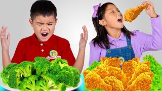 Eva & Bobby Learn to Share at the Lava Chicken Shop! 🍗🥦