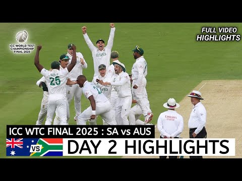 Australia vs South Africa WTC Final Day 2 Highlights 2025 | AUS vs SA WTC Final Day  2 Highlights