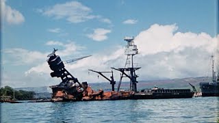 Pearl Harbor Salvage Operations January-May 1942 Archival Footage - Episode 508