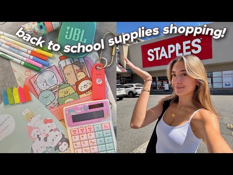 BACK TO SCHOOL SUPPLIES SHOPPING 2024! college shopping 🤓📚