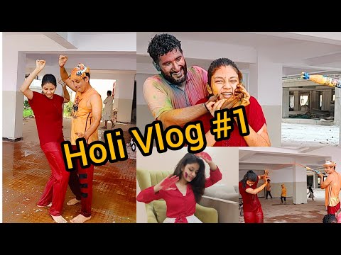 Sabne bhut presan kiyaa😜😜| My Holi celebration goes wrong | Happy holi 2022 | #1vlog | Udita Arya