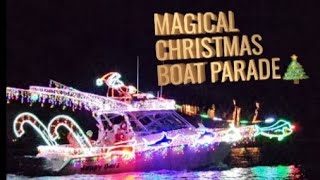 Magical Christmas boat parade in Delray Beach, FL 🎄