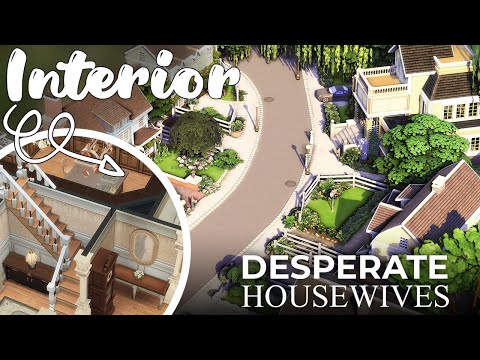 The Sims 4: Wisteria Lane INTERIOR – Furnishing Complete Suburban Street on One Lot! (No CC)| Part 2