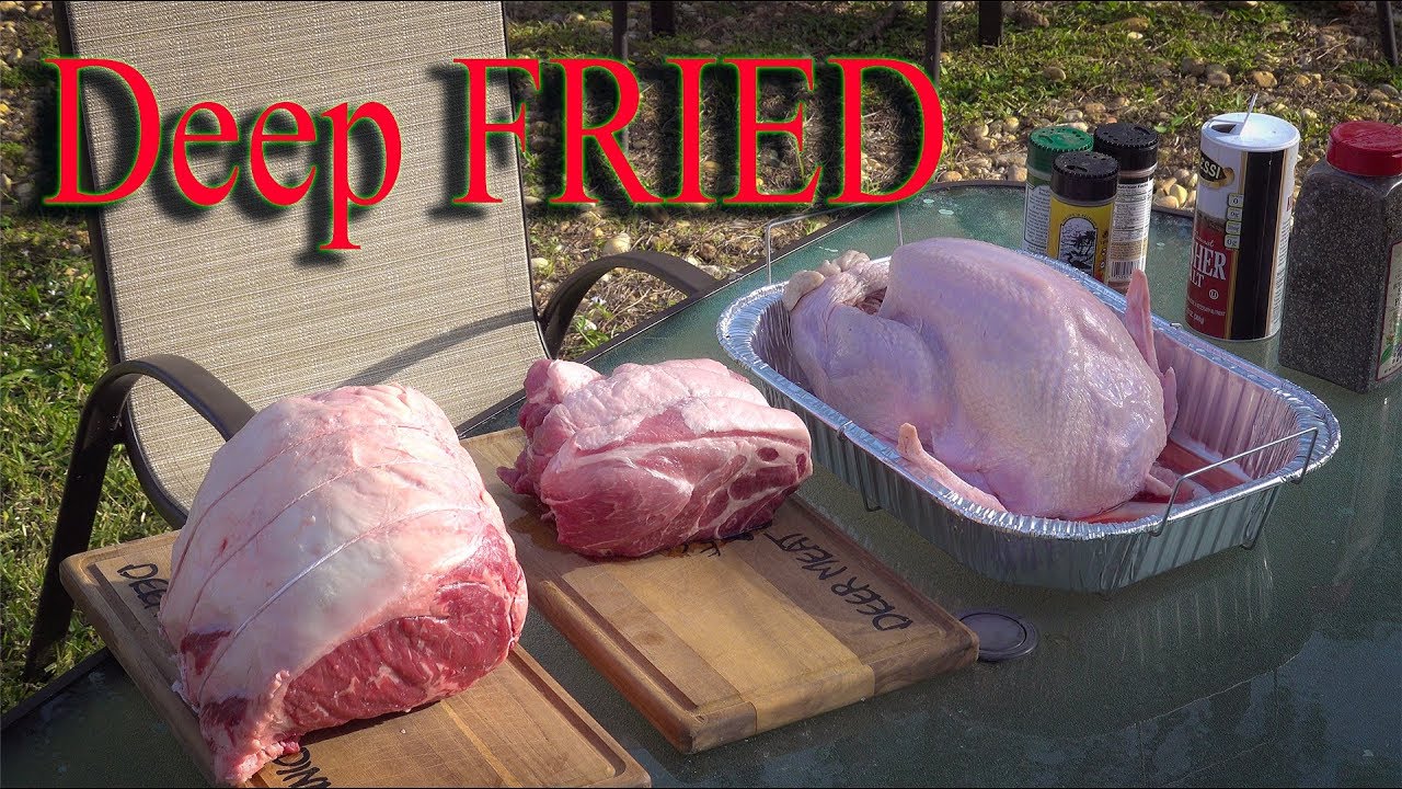 DEEP fried Prime Rib, Boston Butt and Turkey Happy Thanksgiving!