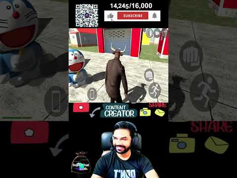 Frankin Friends Bullmen Game Play with Godzilla in Indian Bike Driving 3D