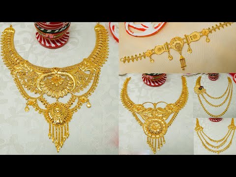 Latest light weight Gold Necklace Designs collections  | gold choker necklace designs#todayfashion