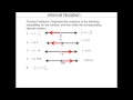 Interval Notation Concepts