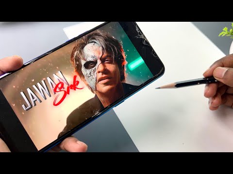 Jawan poster drawing | Shah Rukh Khan Drawing ✍️