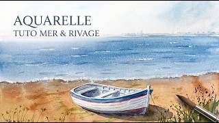 Tuto aquarelle débutant : comment peindre un paysage de bord de mer ?