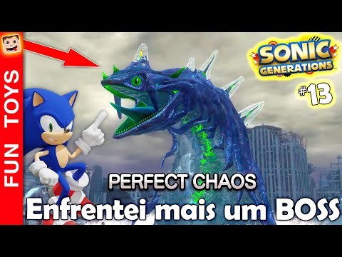 Sonic Generations Remastered #13 🔵 Enfrentei mais um Boss! Desta vez PERFECT CHAOS!!!