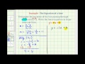 Finding the Equation of a Line in Slope-Intercept Form
