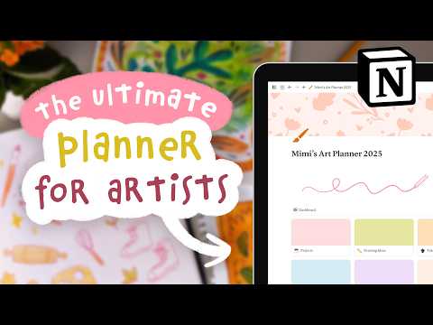 The Art Planner That Gets Me Organised - Full Notion Tour