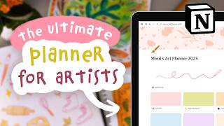 How I Organise My Art Ideas & Projects as a Professional Artist - Full Notion Tour