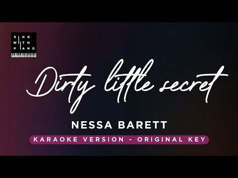 Dirty little secret – Nessa Barrett (Original Key Karaoke) – Piano Instrumental Cover with Lyrics