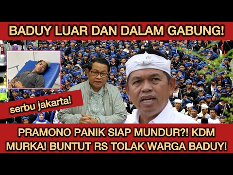 KDM TERKEJUT! WARGA BADUY DALAM DAN LUAR BERGABUNG SERBU JAKARTA?! PRAMONO ANUNG PANIK SIAP MUNDUR?!