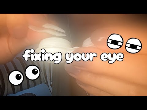 fixing your eye asmr【目にゴミ!!】