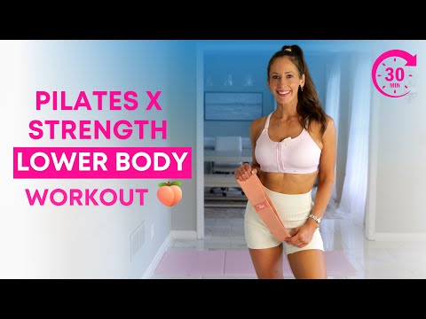 30 Min LOWER BODY Pilates x Strength Workout with Optional Band