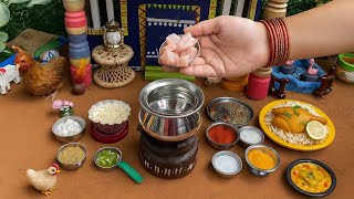 Miniature Chicken Fried Piece Biryani l Miniature Cooking l Chicken Biryani l 