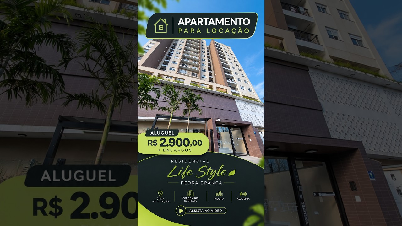 Apartamento na Pedra Branca, Palhoça | 2 Dormitó