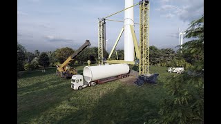 Nabrawind demonstrates new Skylift wind turbine installation technology