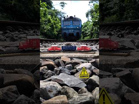 Real Train Meets Miniature Goods Train | Indian Railways Diorama Scene 🚆✨
