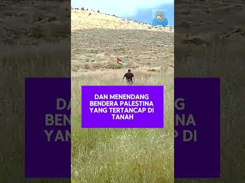 Pria Israel Terluka, kena Jebakan yang dipasang pada Bendera Palestina #viralvideo
