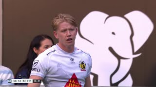 PSYCH! Unbelievable interception from Benhard Janse van Rensburg! #Rugby #PremRugby