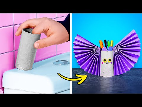 SCHOOL SUPPLIES YOU NEED 🎨 CUTE DIY PENCIL HOLDER