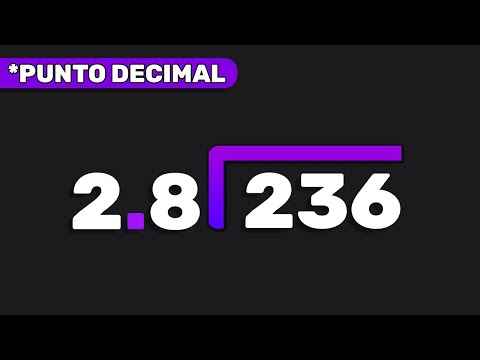 DIVISION CON PUNTO DECIMAL AFUERA (Nivel Fácil)