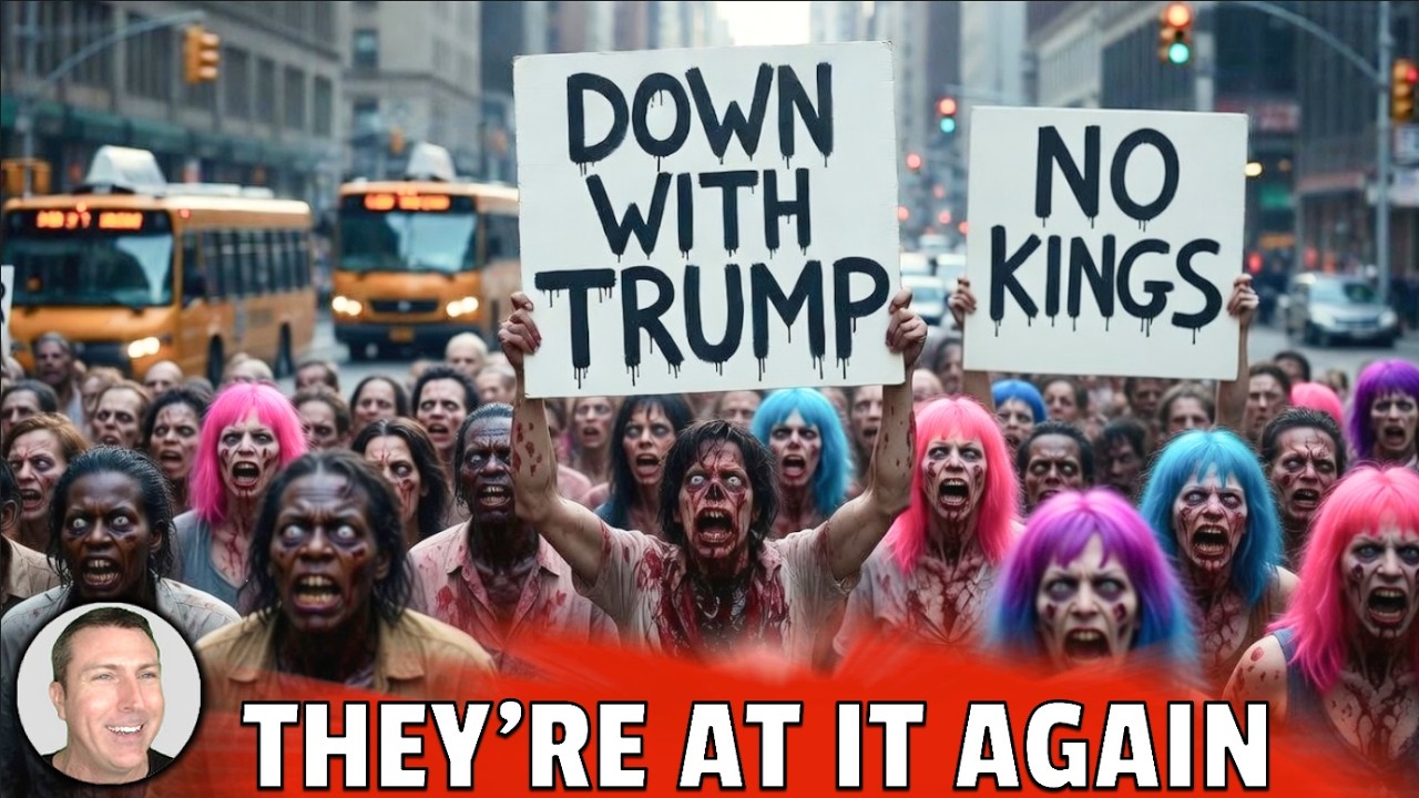 Zombie "No Kings" Anti-Trump Protesters Hit the Streets This Weekend And Here's What Happened 😂