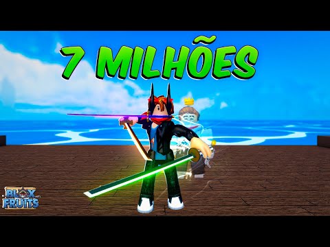 Passei 24 Horas Caçando Bounty Como INICIANTE no Blox Fruits e Peguei 7 Milhões de Bounty