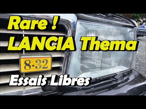 J'AI VU UNE LICORNE 🦄 AVEC UN V8 et 32 SOUPAPES : LANCIA THEMA 8.32 (au débotté d'un rassemblement)