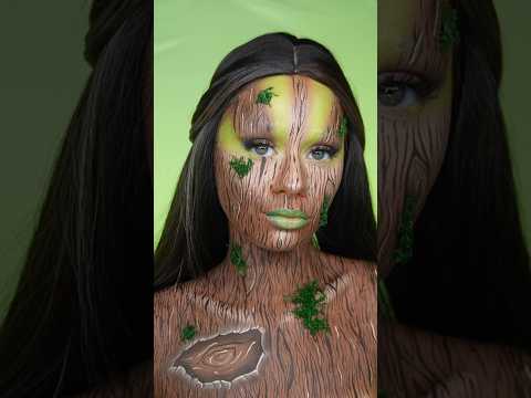 REVERSE DEMAKEUP 🌳 #artisticmakeup #mythologymakeup #demakeup