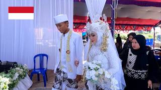 Village life in indonesia, muslim wedding in village, when the male guest goes home