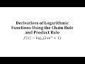 Differentiation and Logarithmic Functions