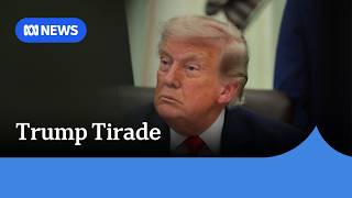YouTube video thumbnail: Trump Issues Expletive-Laden Threat Against Iran After Surprise Strikes on Bases