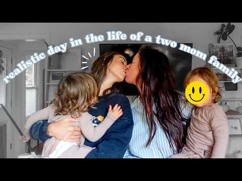 REALISTIC day in the life with twin toddlers | two mom family!