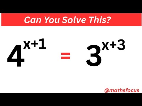 Exponential Equation With Different Base | Can You Solve This? | 🏆 Beautiful Math Olympiad Style...