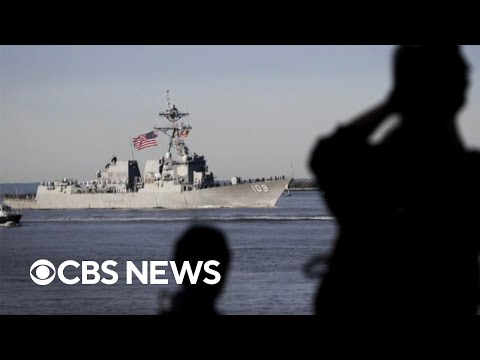 YouTube video thumbnail: U.S. Warships Head to Venezuela to Combat Drug Cartel Threats
