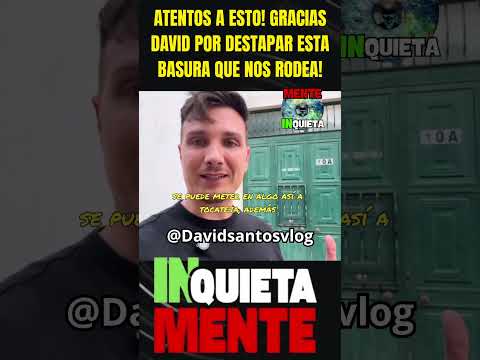 DAVID SANTOS DESVELA ESTO DEL HERMANISIMO! GRACIAS POR INFORMAR DE LA BASURA QUE NOS RODEA