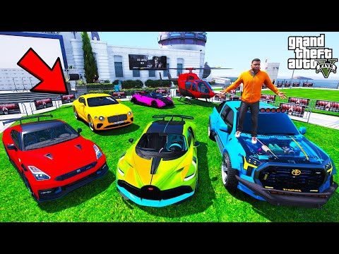 Franklin Collecting Ultimate Rare Supercars In GTA 5 | SHINCHAN and CHOP