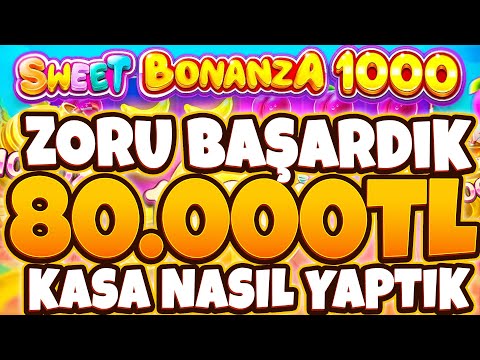 SWEET BONANZA 1000 YENİ OYUN 🍭 SONUNA KADAR ZORLADIK AMA İSTEDİĞİMİZİ ALDIK +80.000TL MUHTEŞEM ÖDEME